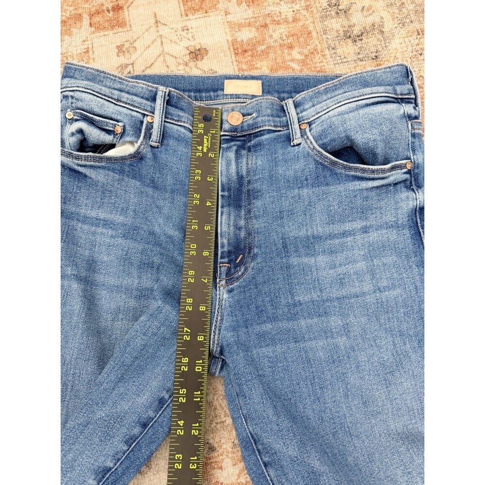 Mother The Weekender Fray A Groovy Kind of Love Wide Flare Leg Denim Jeans Sz 31 - Picture 8 of 9